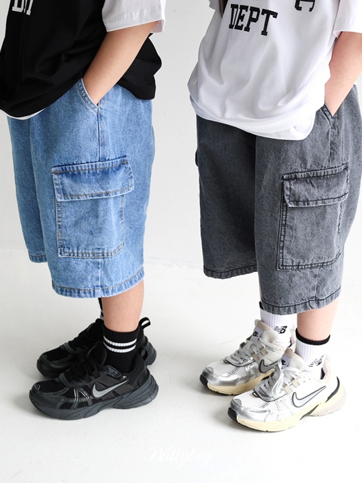 Bermuda Cargo Denim Pants Bermuda Cargo Denim Pants