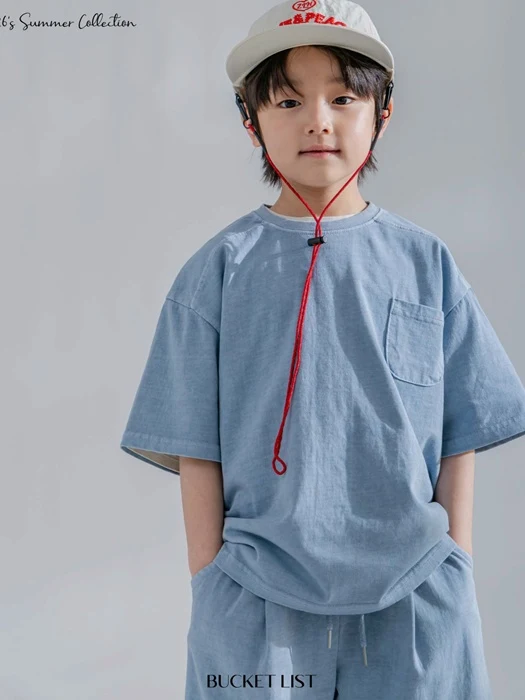 Summer Dyed Pocket Tee Summer Dyed Pocket Tee