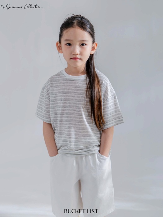 Tencel Stripe Short Sleeve Tee Tencel Stripe Short Sleeve Tee