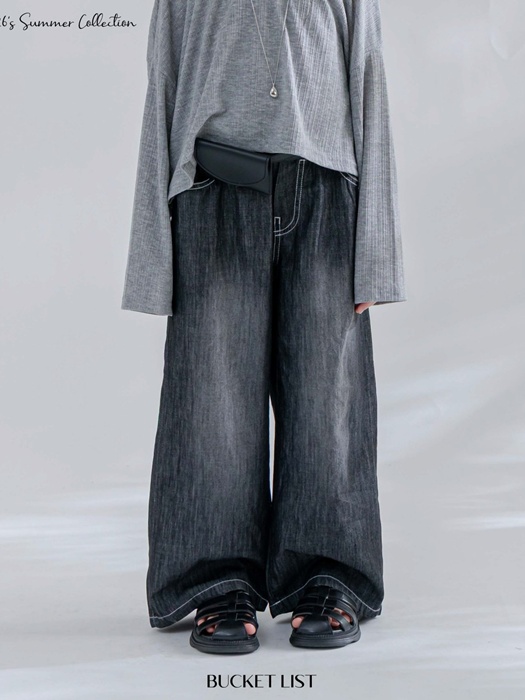 Summer Slub Denim Pants Summer Slub Denim Pants