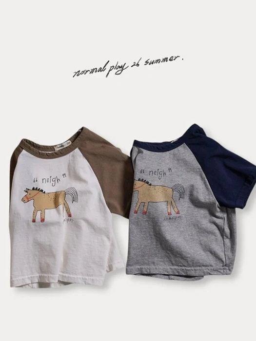 Pony Raglan Short Sleeve Tee