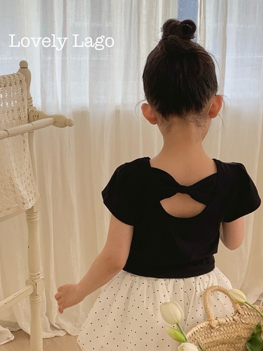 Back Ribbon Ribbed Tee