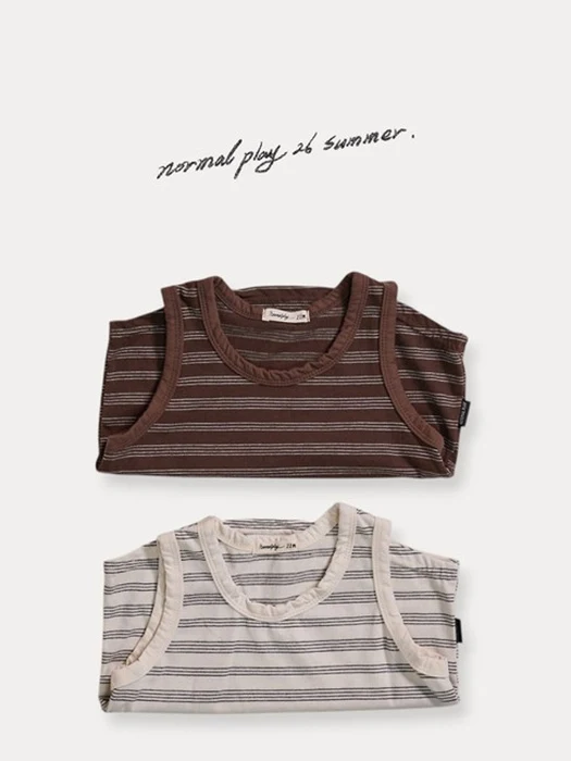 Chocolate Sleeveless Tee