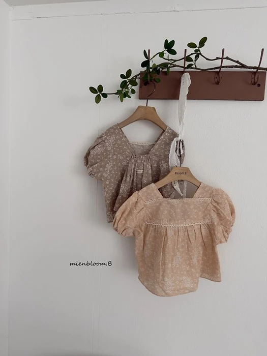 Kids Linen Flower Blouse