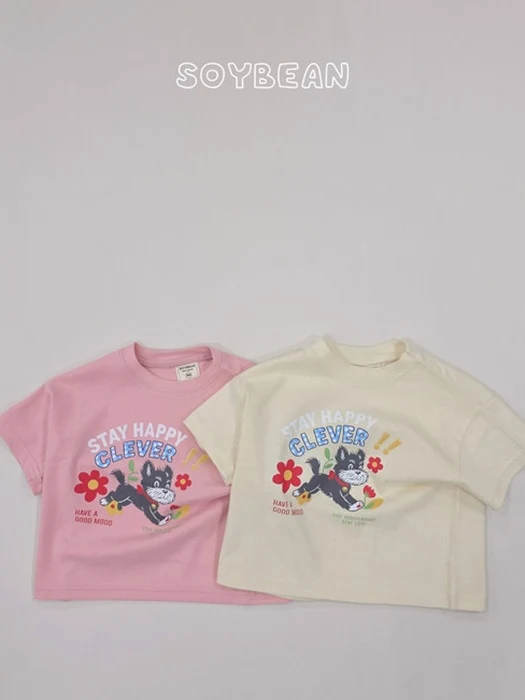 Flower Puppy Tee