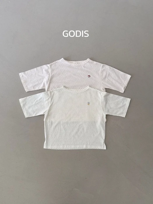 Dot Embroidered Tee
