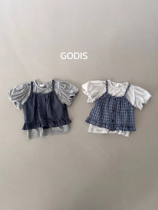 Check Sleeveless Blouse
