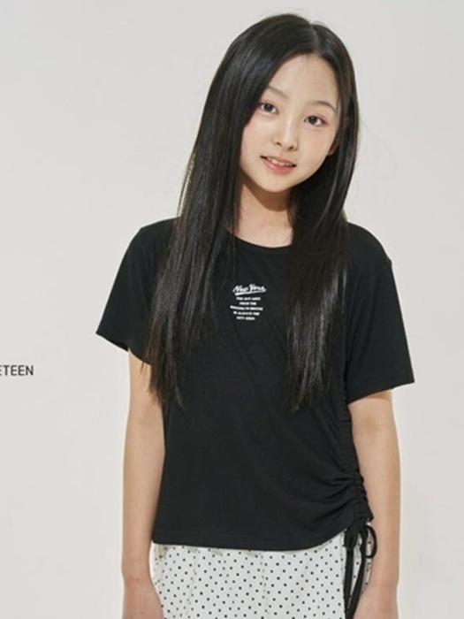 Diagonal Shirring Tee Diagonal Shirring Tee