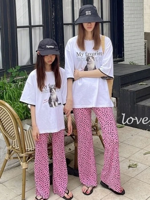 Pink Cheetah Pleated Bootcut (Adult)