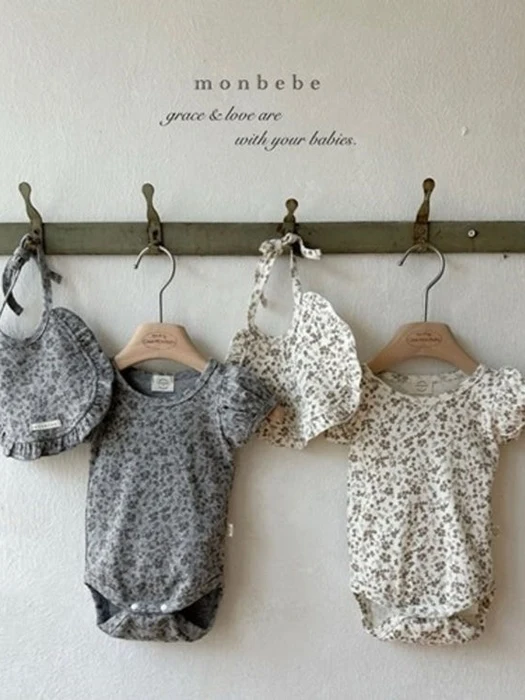 Puff Flower Suit (with Bib)