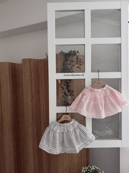 Kids Check Skirt
