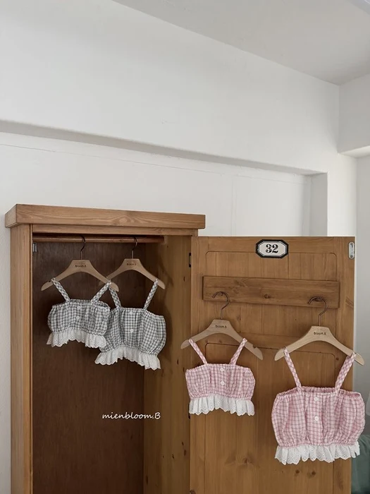 Bebe Check Bustier