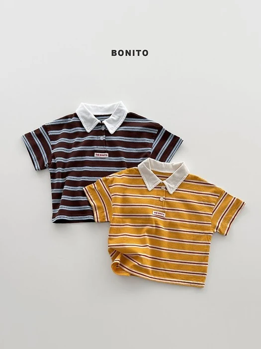 Sierre Stripe Collar Tee