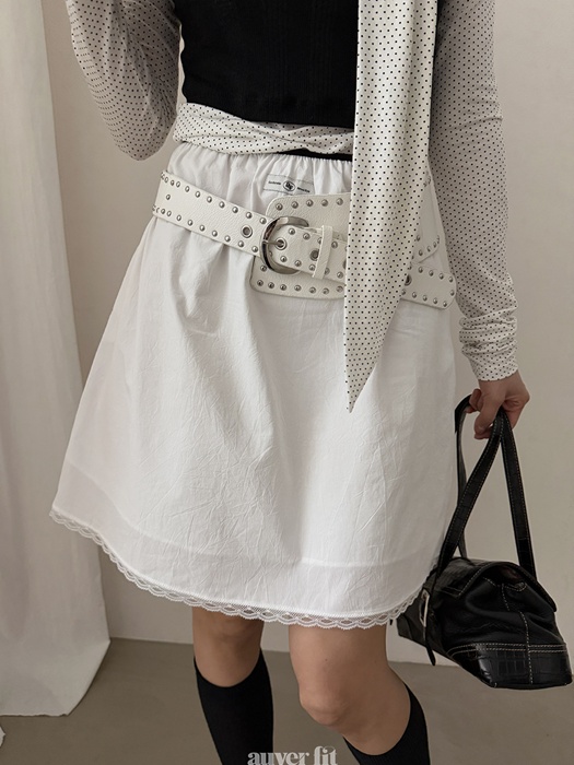 Cotton Crease Skirt