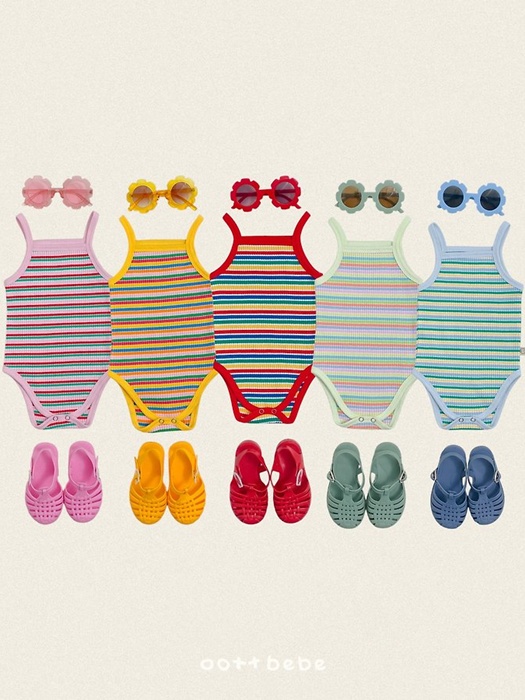 Rainbow Sleeveless Suit Rainbow Sleeveless Suit