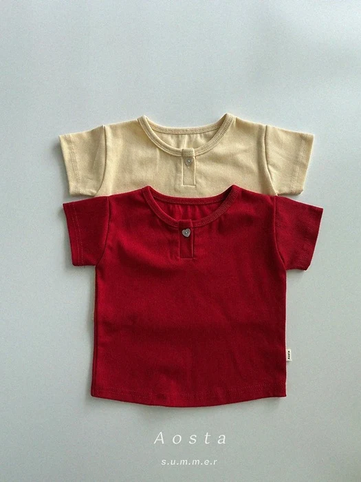 Heart Button Tee