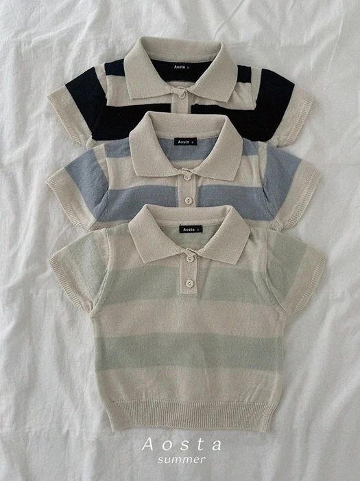 Knit Collar Tee