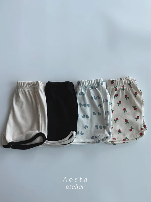 Ribbed Short Pants