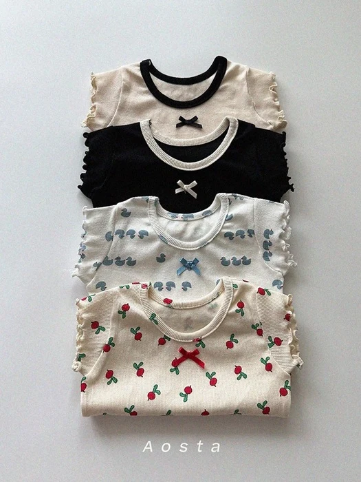 Ribbed Ribbon Tee