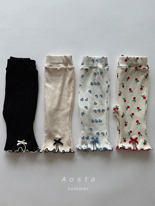 Ribbed Ribbon Pants