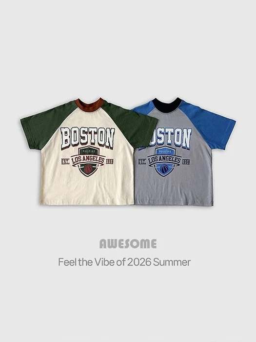 Boston Raglan Short Sleeve Tee