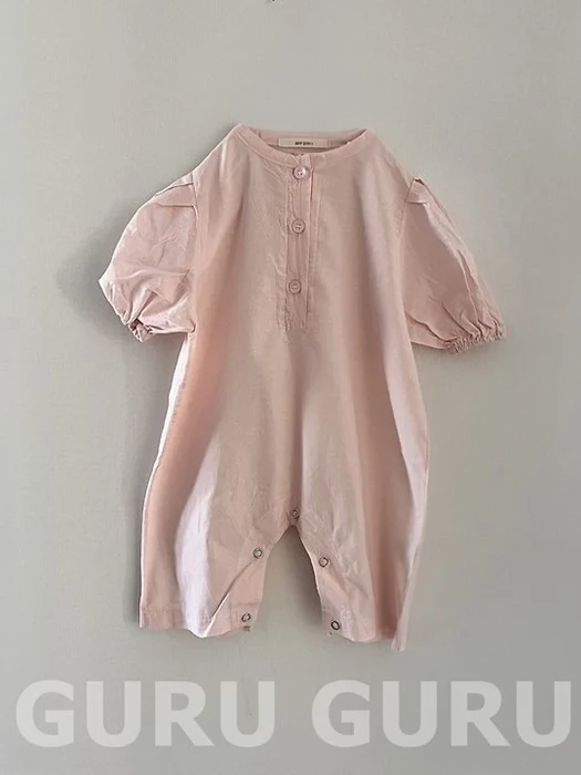 Linen Puff Romper