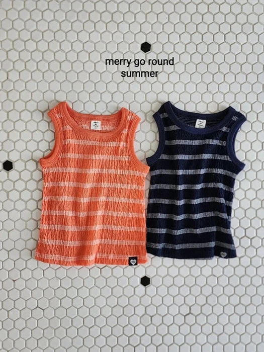 Stripe Long Sleeveless