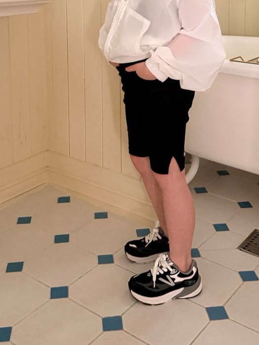 Slit Biker Shorts