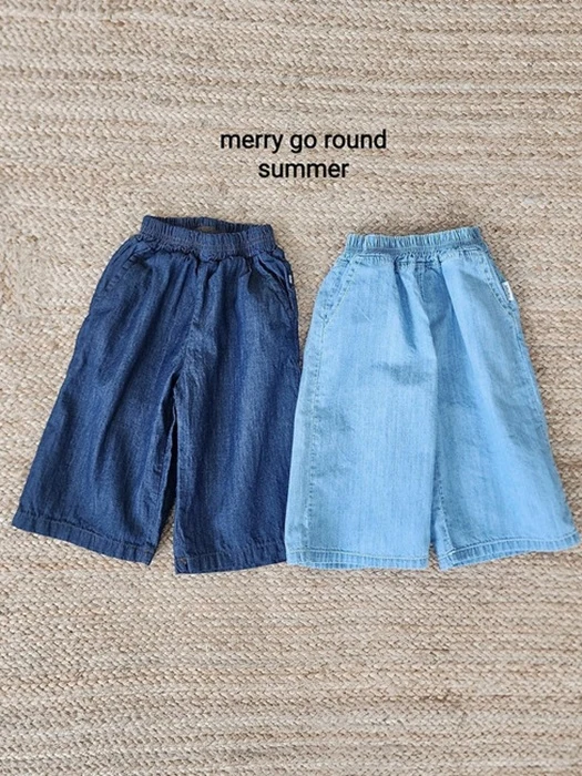 Wide Denim Pants