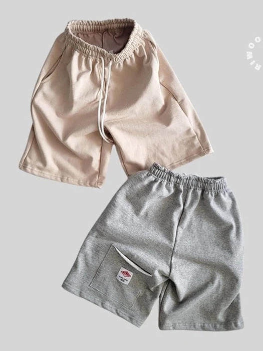 Patch Pocket Balloon Half Pants