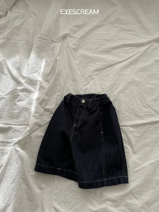 Raw Denim Bermuda Pants