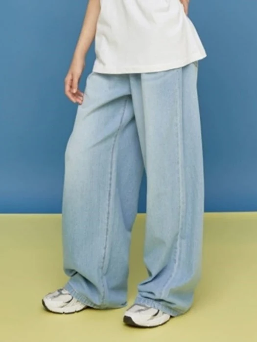 Wide Denim Pants