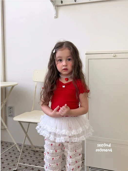 Ribbon Eyelet Tee
