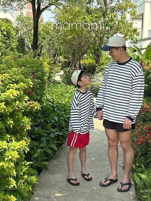 Marine Stripe Rashguard (with Mom)