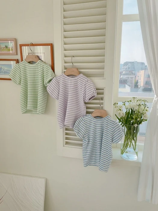 Candy Stripe Puff Tee
