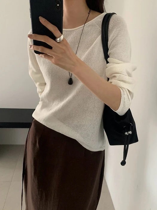 Net Summer Knit (Long Sleeve)