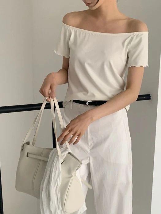 Way Off-Shoulder Short Sleeve Tee