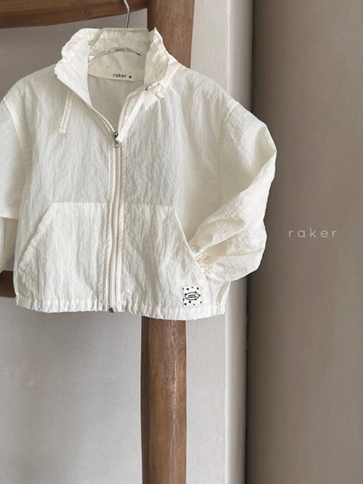 Sheer Windbreaker Jumper (Cream)