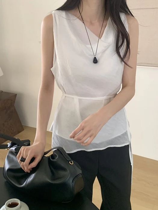 Howell Double Layer Sleeveless Blouse