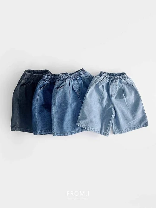 Denim Bermuda Pants