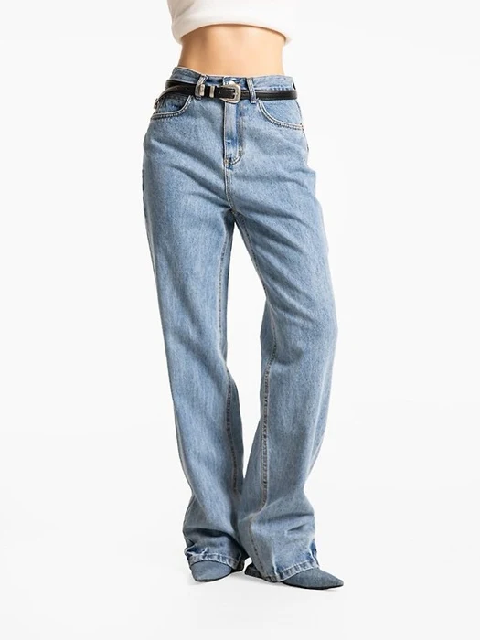 Classic Domingo Detail Straight Denim Pants Classic Domingo Detail Straight Denim Pants