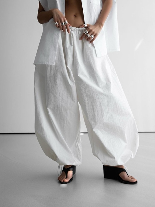 Cotton Balloon Wide Trousers Cotton Balloon Wide Trousers