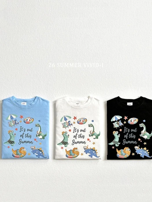 Vacation Dinosaur Short Sleeve Tee Vacation Dinosaur Short Sleeve Tee
