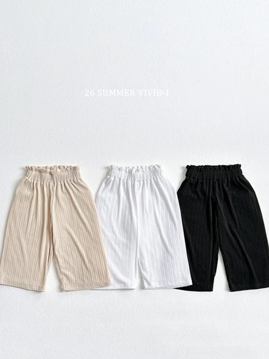 Pleated Banding Wide Pants Pleated Banding Wide Pants
