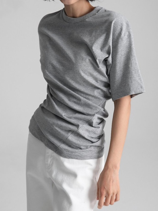 Twist Draped Side Line Detail Tee