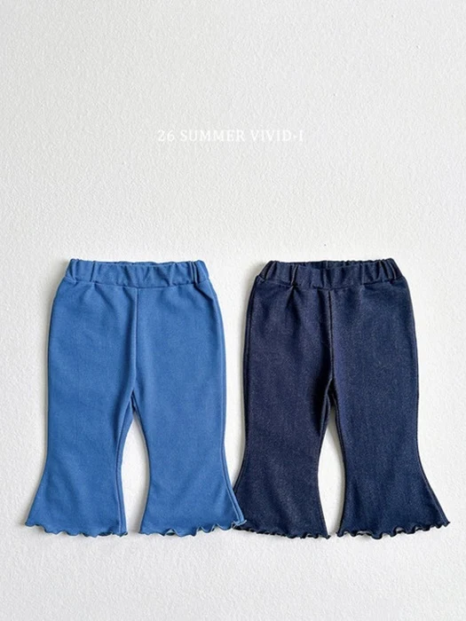 Summer Indigo Flared Cropped Pants Summer Indigo Flared Cropped Pants
