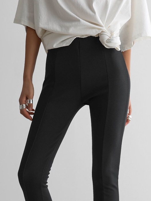 Ribbed Side Slit Leggings Ribbed Side Slit Leggings