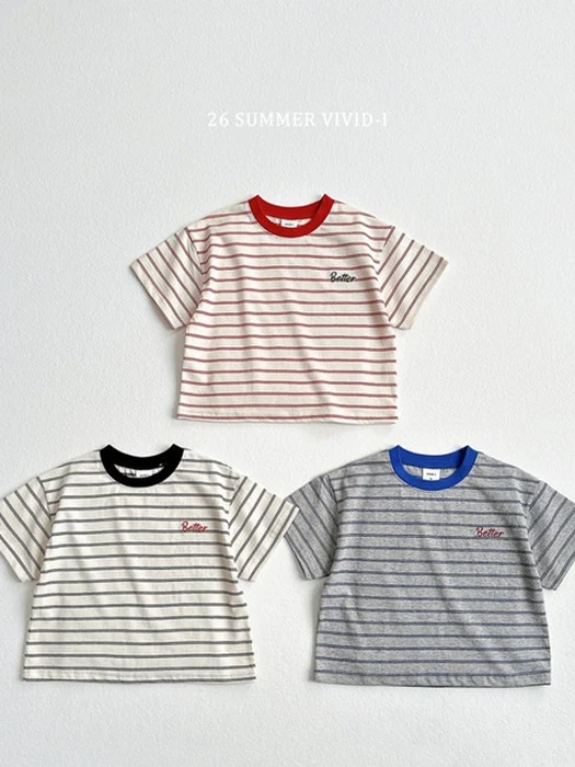 Better Embroidery Striped Tee Better Embroidery Striped Tee