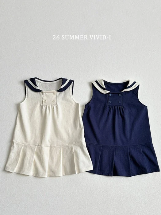 Sailor Sleeveless One-piece Sailor Sleeveless One-piece