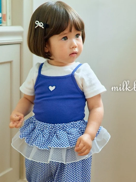 Check Frill Pants